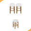 Tabouret de bar intérieur rembourré en bois, ensemble de 2-695698610