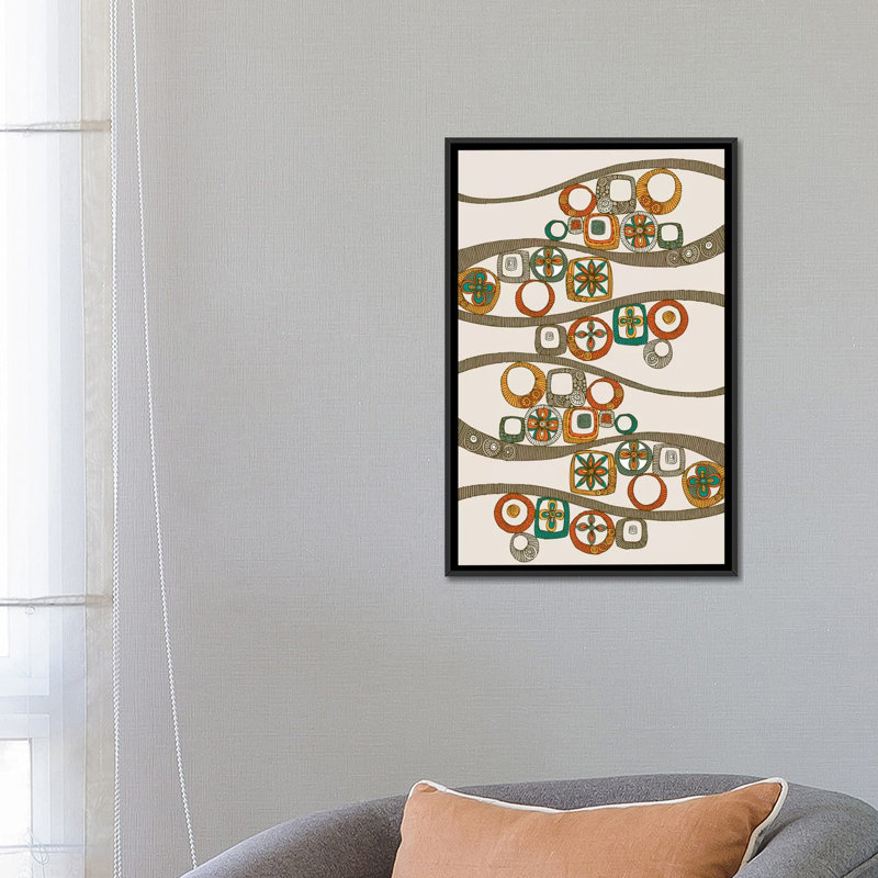 Folk Pattern II, impression sur toile tendue, H 40 po x l 26 po x P 1,5 po, Toile tendue