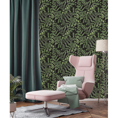 Rouleau de papier peint adhésif Baucom Ferns