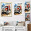 Red Semi Truck Heavy Duty I - reproduction sur toile-776820384-776820408