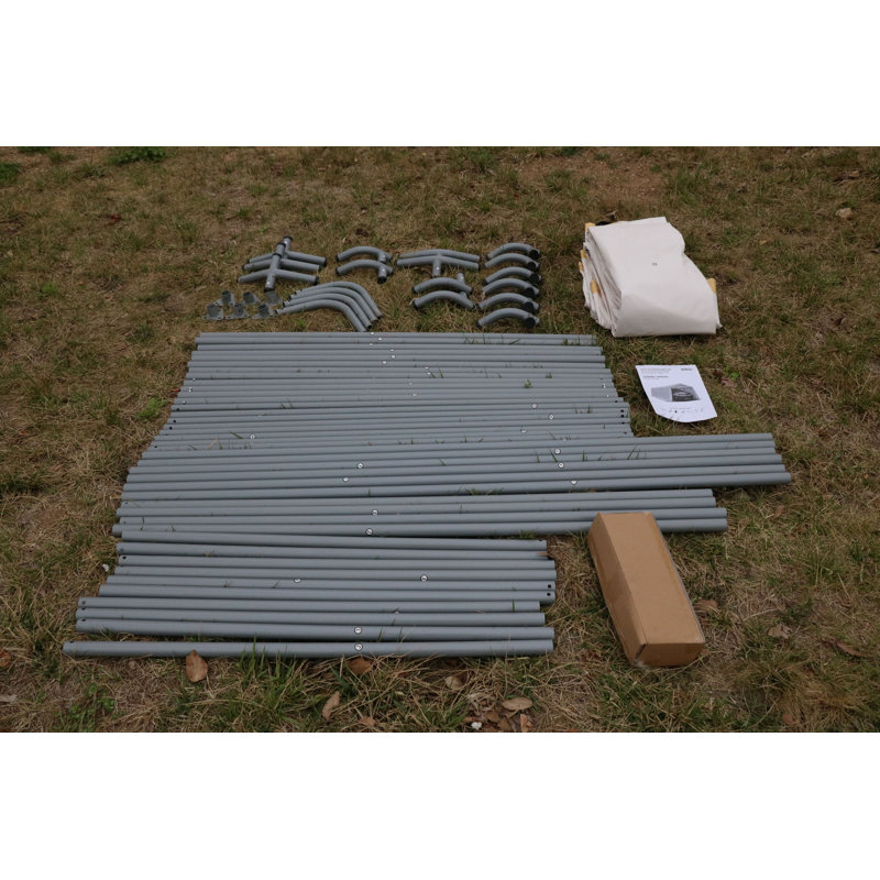 Yellow 10' x 10' Steel Frame Portable Storage Shed