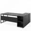 Bureau de direction en L 71 po avec armoire de rangement et tablettes-275060691