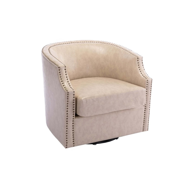 Chaise pivotante 30,5 po Pimm, Polyuréthane beige