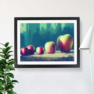 Line Of Apples Fruit Framed Print