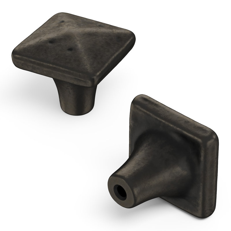 Carbonite 1 1/4" Length Square Knob