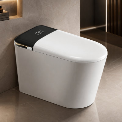 YULIKA U7 Elongated One-Piece Smart Toilet with Bidet, Foam Shield & UV Sterilization