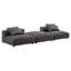 Canapé modulaire rembourré en tissu 3 pièces Solace-101323702