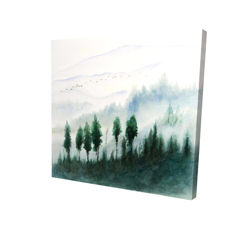 Paysage à l'aquarelle