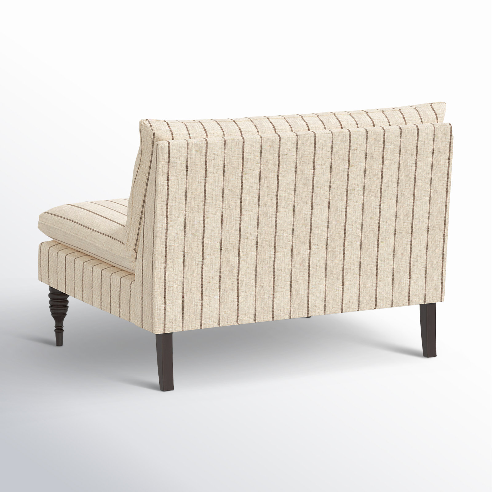 Cecelia 47'' Upholstered Loveseat, Fritz Charcoal Stripe
