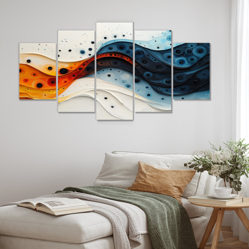 Nusrant - Abstract Spirals Wall Art - Modern Wall Art Canvas