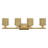 Arsdale 4 Light Antique Gold Leaf Large Vanity Sconce