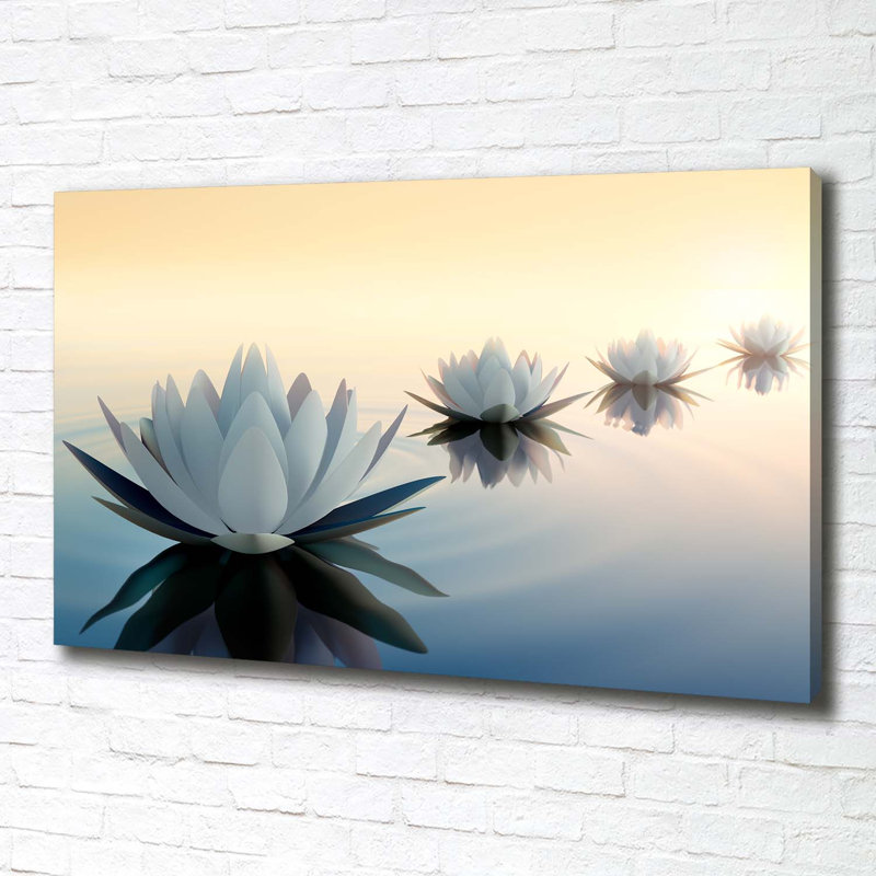 Lotus Flowers - Wrapped Canvas Print