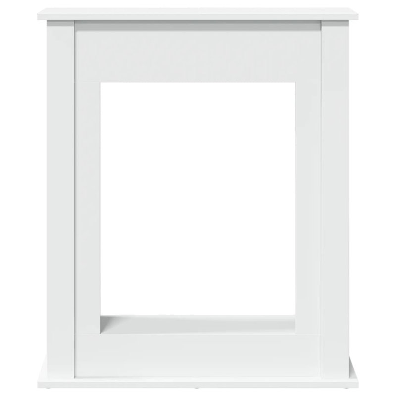 Fireplace Surround 75x87.5 Cm Engineered Wood, 87.5cm H x 75cm W x 20cm D, White