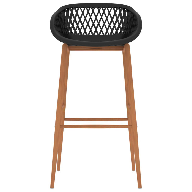 Searle Bar Stool, Brown, 4, Black