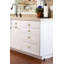 Poignée d'armoire champignon classique en métal massif de 1,2 po de diamètre avec plaque ronde - G019Y-129057030