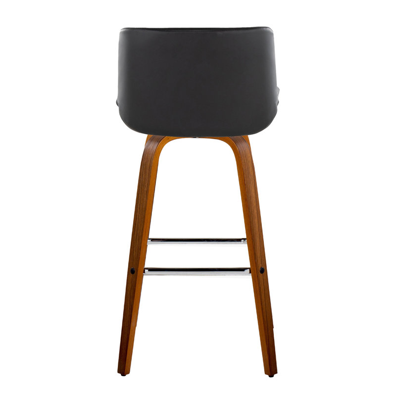 Santi Fixed-Height Barstool - Set Of 2, Black