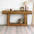 Wooden Farmhouse 2-Tier Sofa Entryway Table-492078776