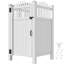 Ensemble de douche d'extérieur avec porte H 7 pi x l 3,8 pi x L 3,8 pi Edrosie