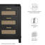 Base de meuble-lavabo simple 24 po Modway uniquement en noir