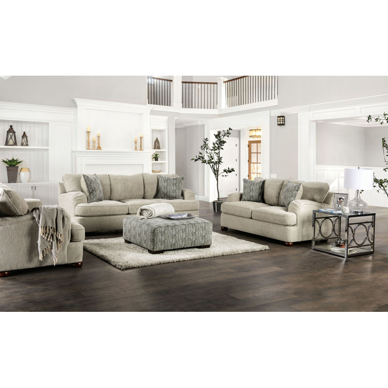 Repose-pieds Penley, Gris chenille