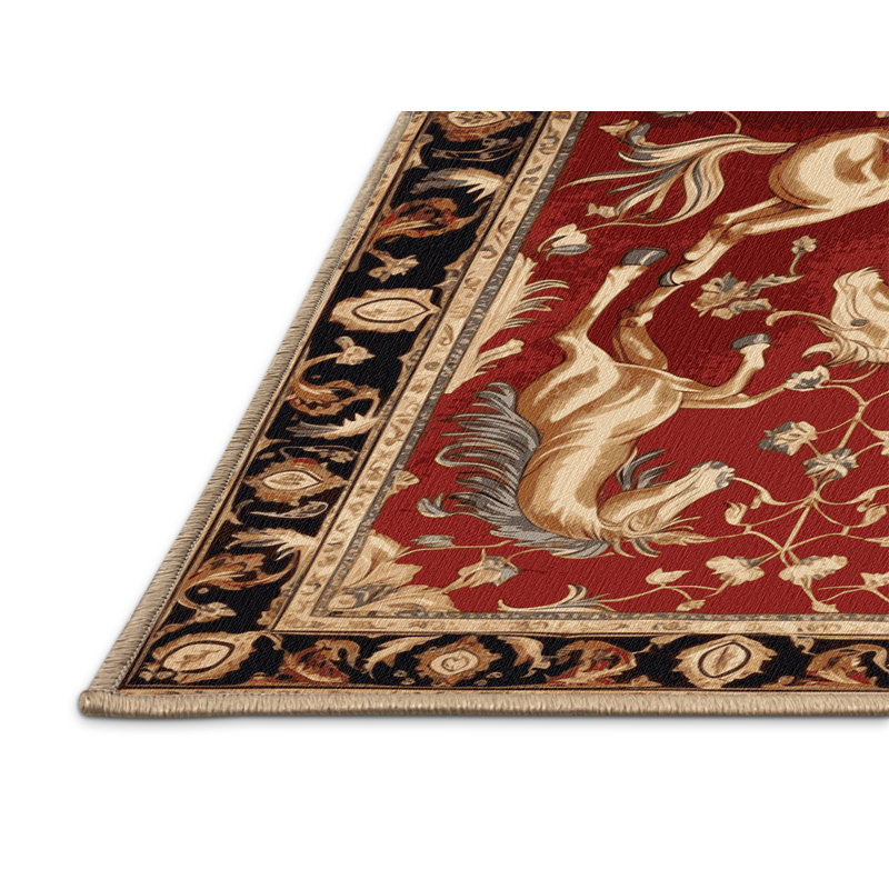 Tapis brun lavable à la machine, Rectangulaire 8 pi x 10 pi