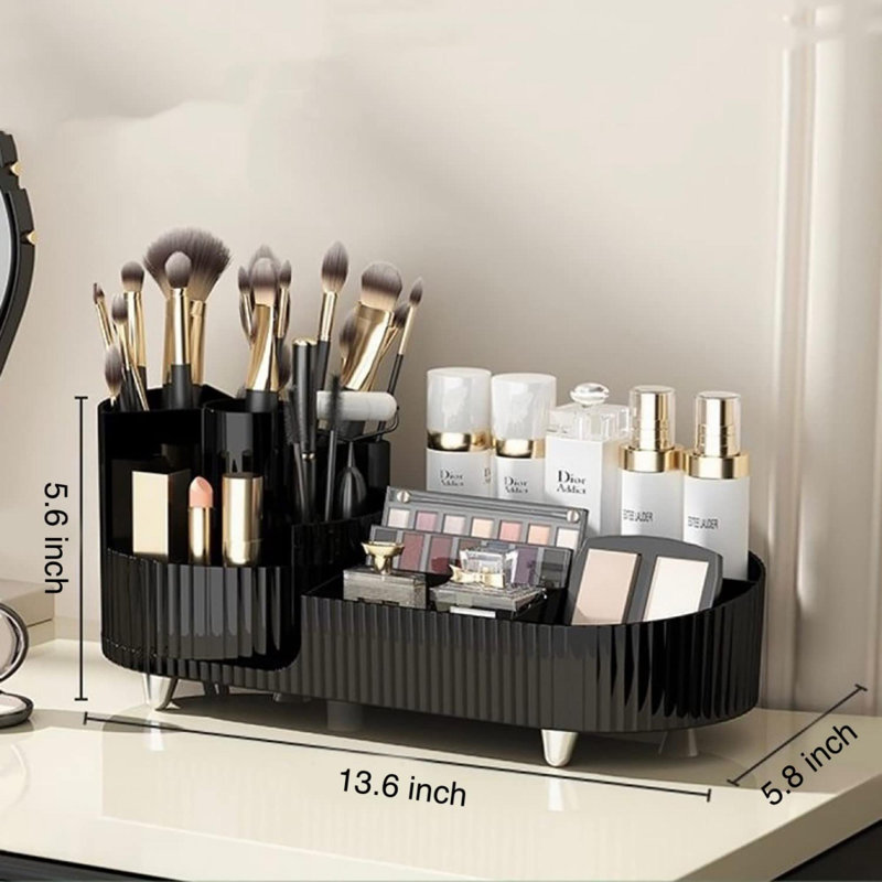 Kinyatta PET Makeup Organizer, Black