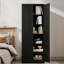 Armoire en métal avec 5 tablettes réglables