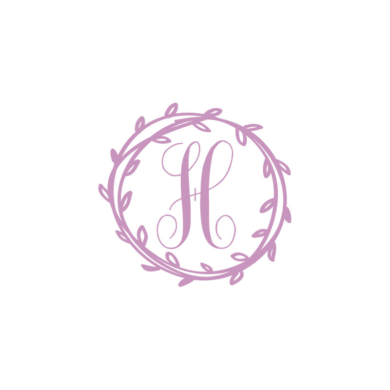 Décalcomanie murale monogramme initial Klar, Lilas, Oui