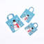 Sac-cadeau de Noël | Sac-cadeau imprimé et plastifié | Bleu glacier-134833966