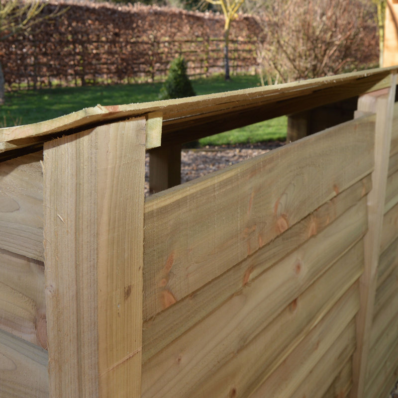 Urbanna 80cm D Solid Wood Log Store, Light Green