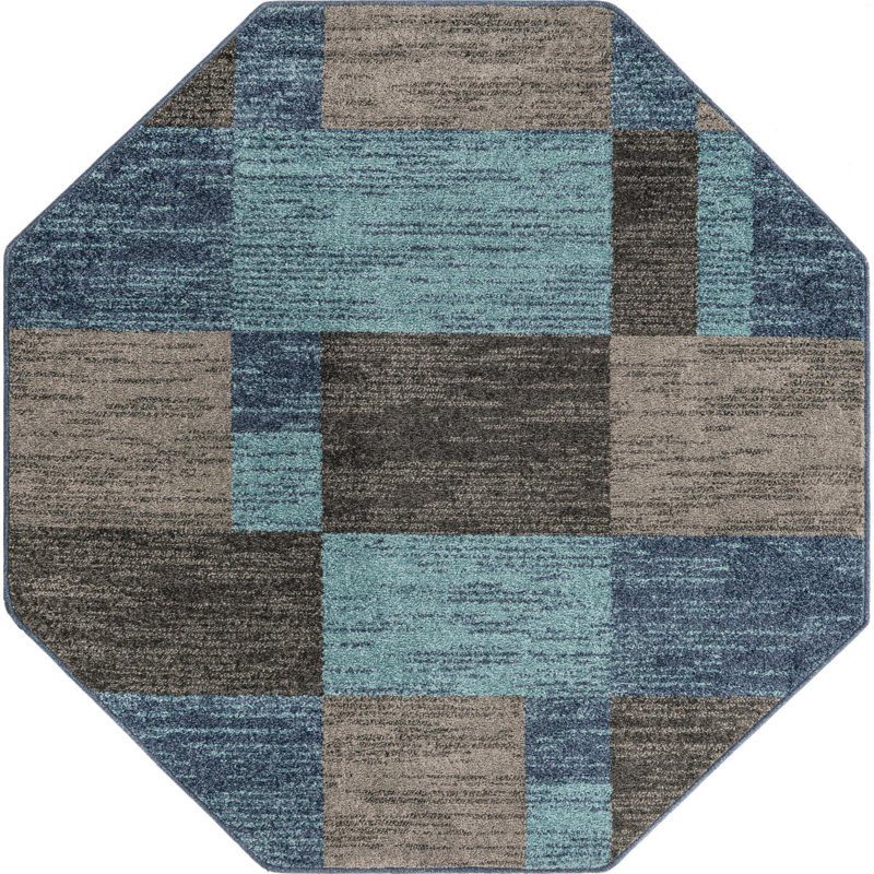 Eginhard Geometric Indoor Rug, Octagon 5'3"