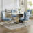 Tufted Velvet Upholstered Dining Chair with Silver Metal X-Legs-1995185602