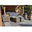 WENTWORTH Sofa Dining Set (3 x Sofa Seat, 2 x Armchairs, 1 x 150cmx80cm Height Adjustable Table (68cm - Dining / 50cm - Coffee) & 2 Stools including Cushions
