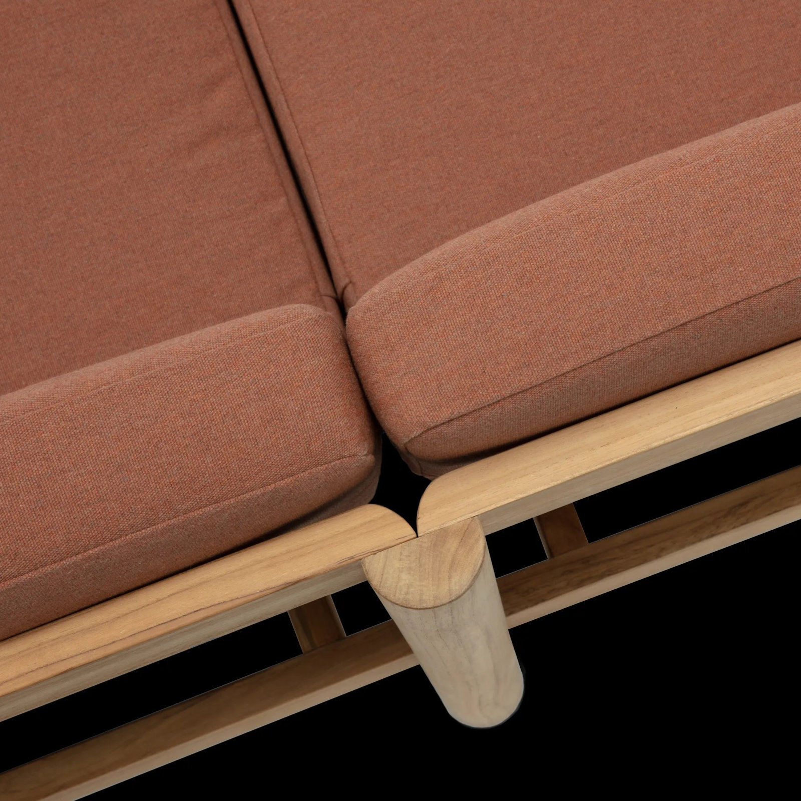 Haven 89" Sunbrella® Patio Sectional, Sunbrella Rust