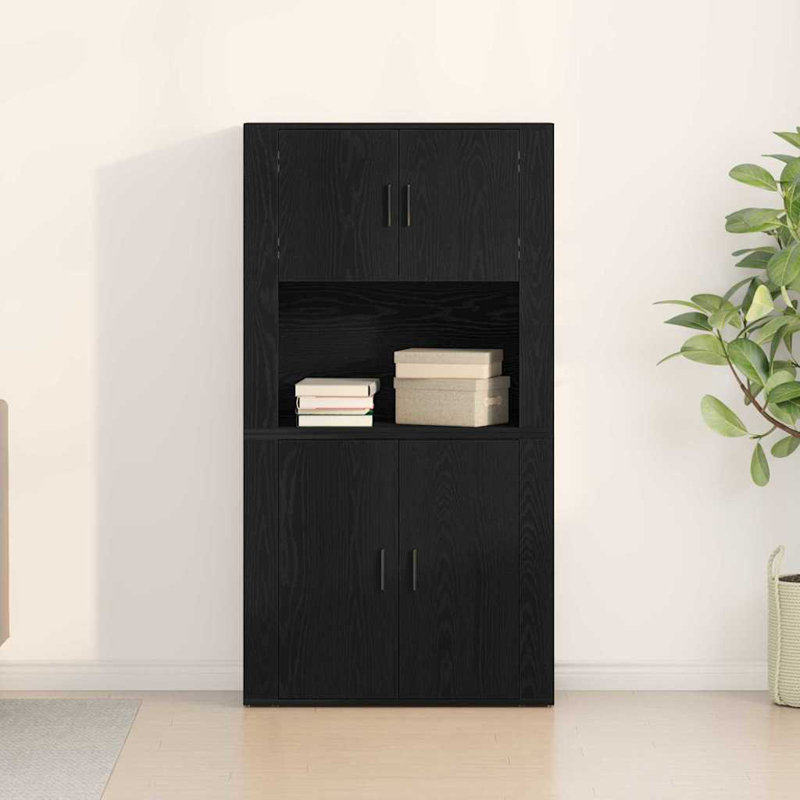 80cm Sideboard, Black Oak