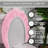 Anyla Waterford Toilet Seat Lid Cover 18"x18"-1306977539