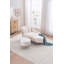 Chaise d'intérieur en chenille 58 po avec accoudoir gauche et coussin lombaire 58 po-1656250369