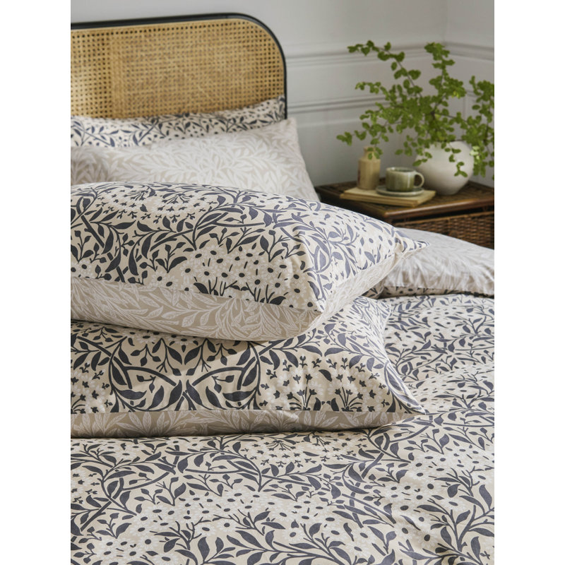 Rosalind Wheeler 100% Cotton Housewife pillowcase, Beige Floral