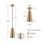 Luminaire suspendu conique à 1 lumière Deandra-689322399