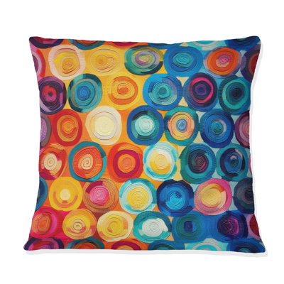 Colorful Geometric Charm II - Geometric Pillow