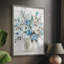 «Blue Contemporary Bouquet», reproduction encadrée - bois massif 48415-897008088