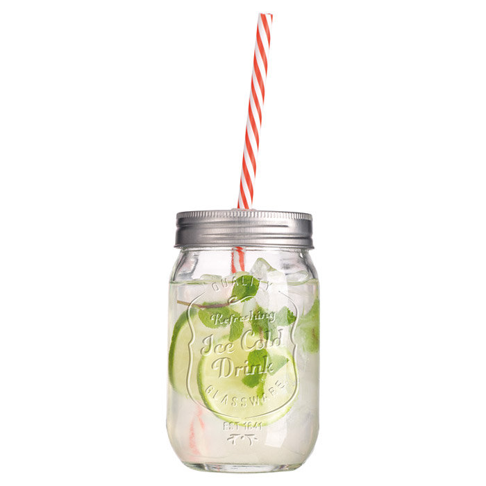 He 16oz. Mason Jar