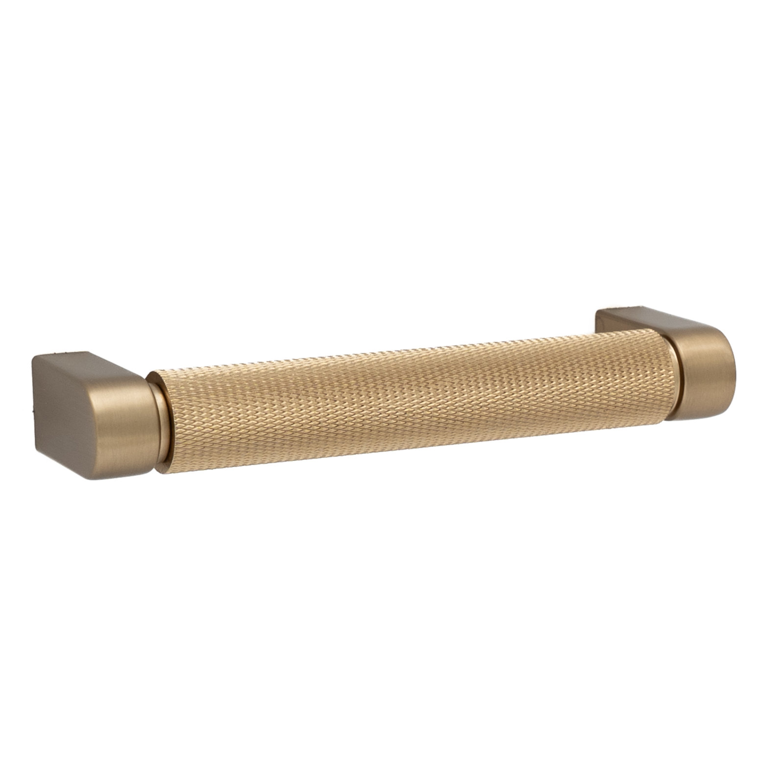 Kent Knurled Bar Cabinet Pull, 4",  Champagne Bronze
