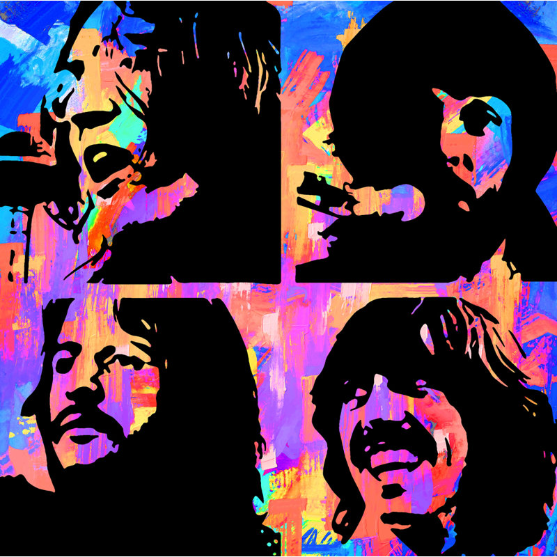 «Beatles Let It Be 2» par Stephen Chambers, impression sur toile tendue, H 15 po x l 15 po x P 1,5 po