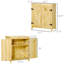 Armoire de rangement de jardin, remise à outils extérieure avec plateau galvanisé et deux tablettes