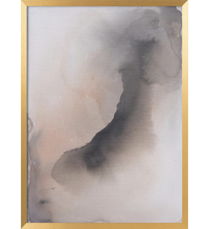 Abstract "Unspoken" Framed Print Wall Art, 40" H x 30" W