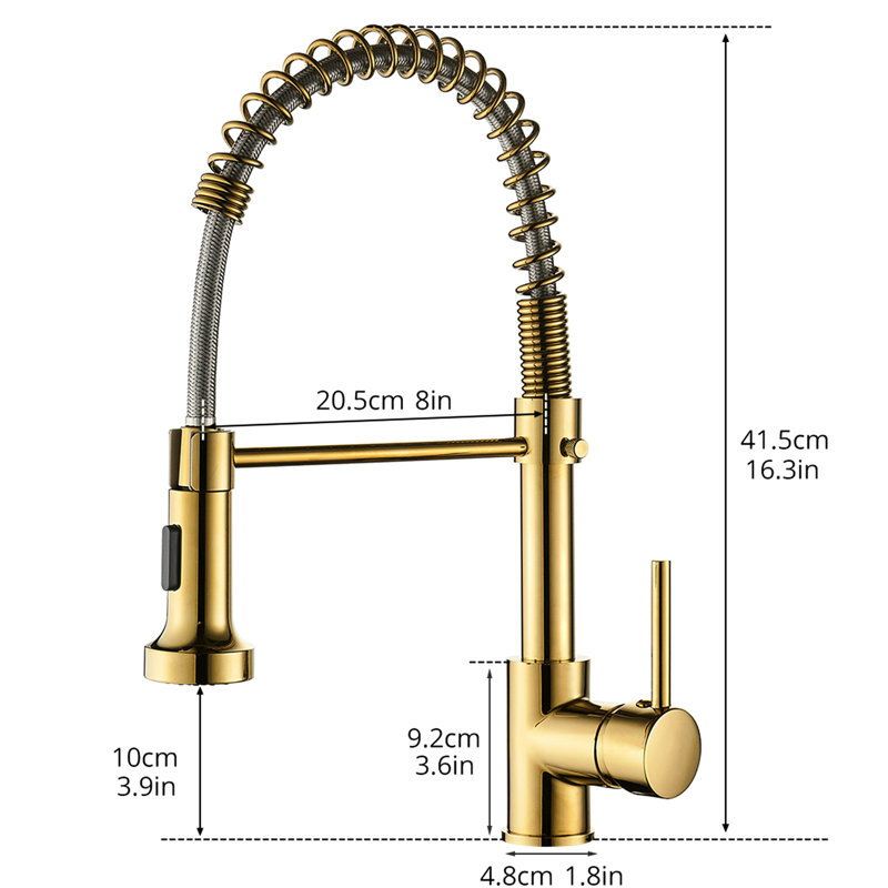 Robinet de cuisine commercial Tempting Gold