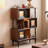 Tan+Black Solid + Manufactured Wood+Glass Display Cases