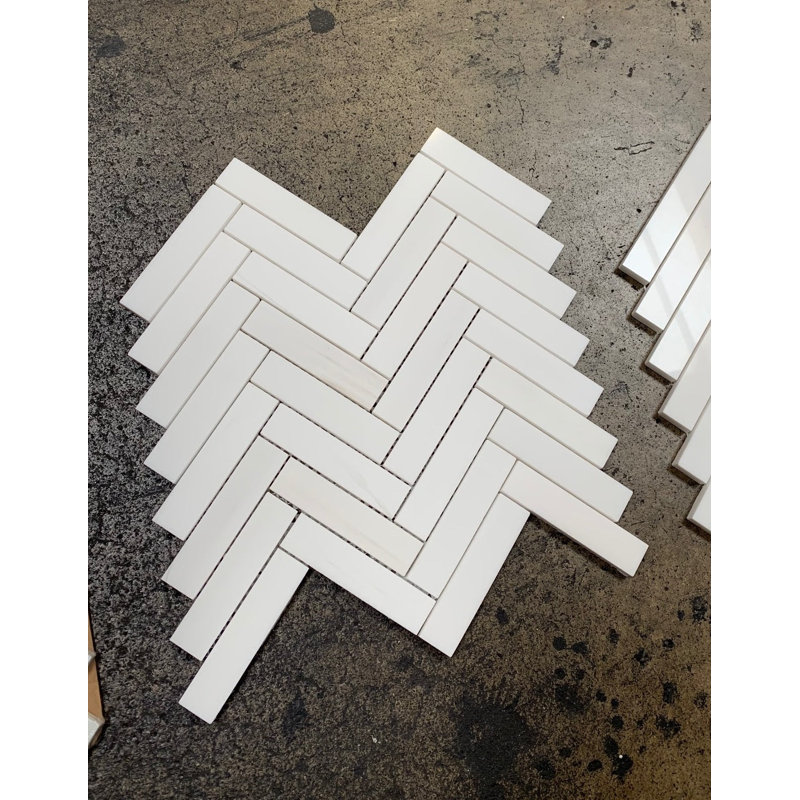 Carreaux de mosaïque en marbre et chevron en marbre