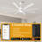 72" 8 - Blade Smart Ceiling Fan with 3CCT Dimmable LED Lights, APP/Remote with Alexa and Google Assistant-1225534903